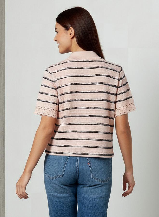 Lee Cooper Regular Fit T-shirt with Stripes - Image 3